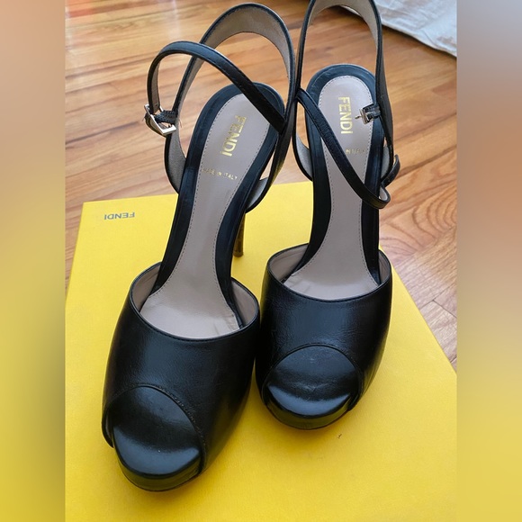 Sexy Fendi Ankle Strap Heels - Picture 2 of 5